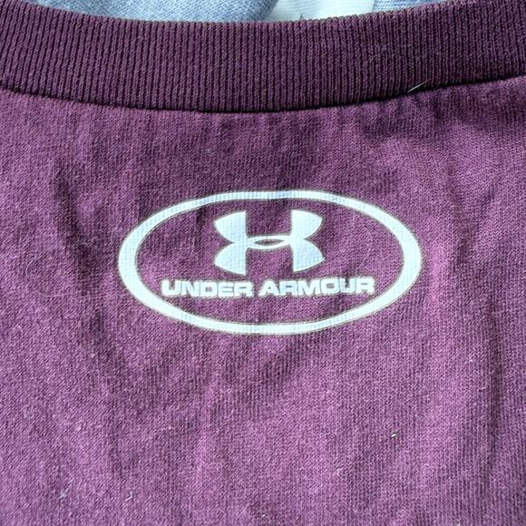 Lot of 3 Youth Medium Under Armour Maroon and Light Gray Tees - Picture 8 of 15
